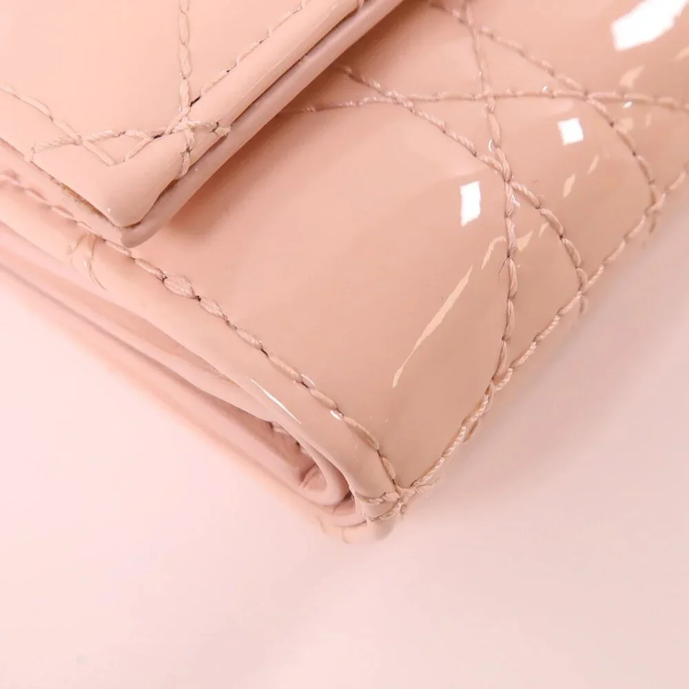❤️Authentic CHRISTIAN DIOR CD GHW Lady Dior Lotus Wallet❤️